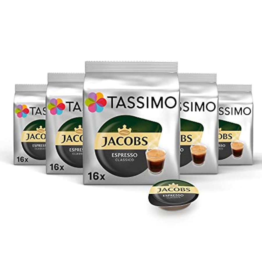 Tassimo Jacobs Espresso, Capsule Caffé, Caffé Tostato M