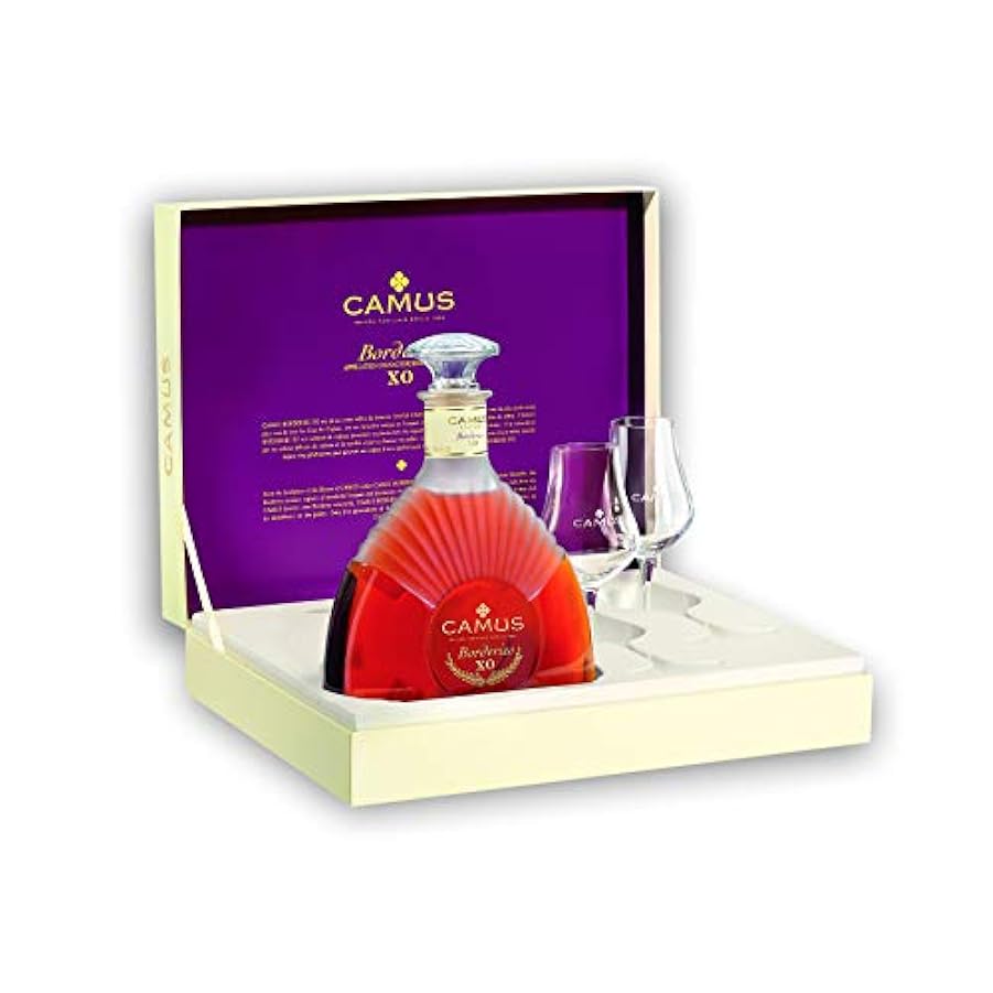 Cognac Camus Camus Xo Borderies Cl.70 + 2 Bicchieri - 700 ml 424225379