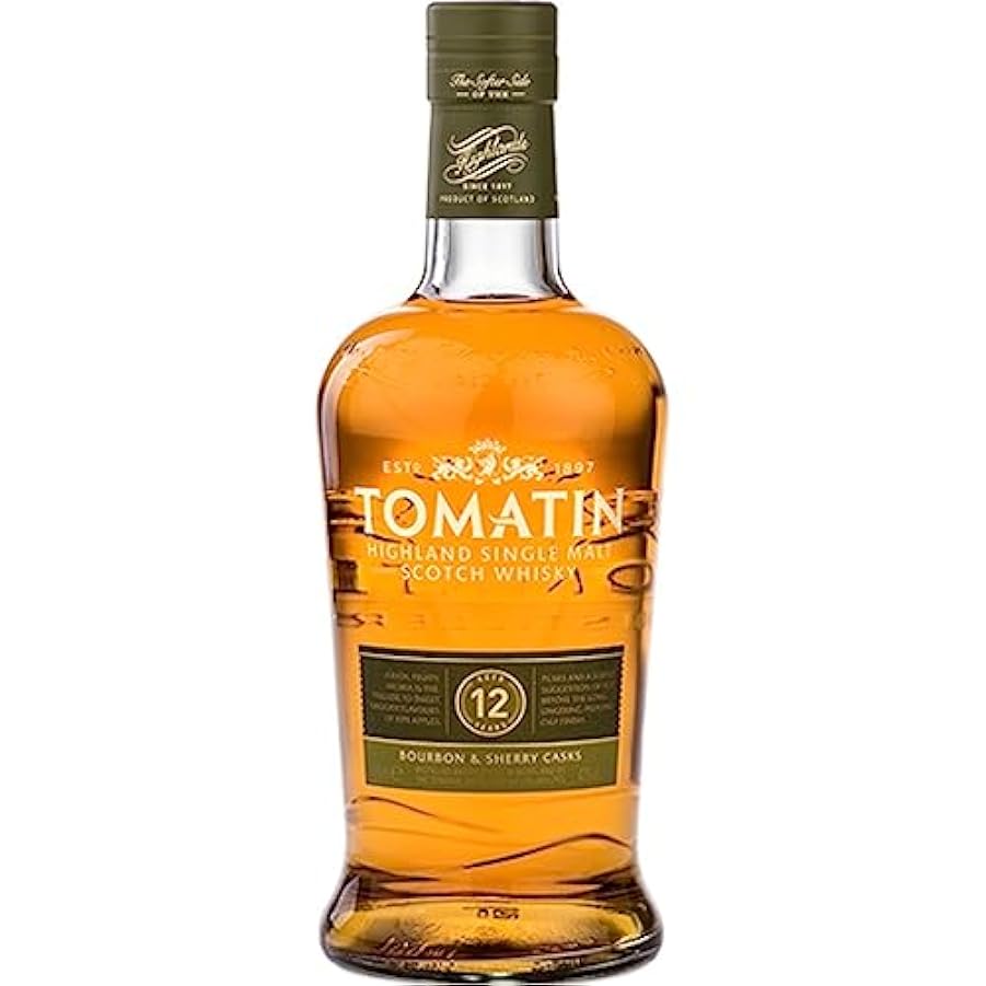 Tomatin 12 Years Old Bourbon & Sherry Casks 43% Vol. 0,7l in Giftbox 630001615