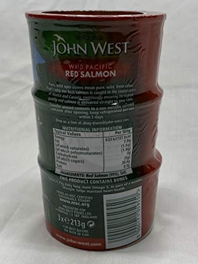John West Wild Pacific Salmone Rosso - 3 X 213G 393973806