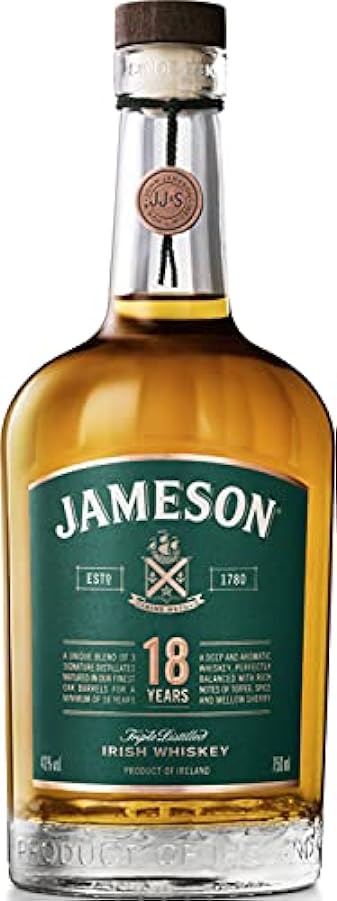 Jameson 18 Years Old Whisky (1 x 0,7 l) con confezione 