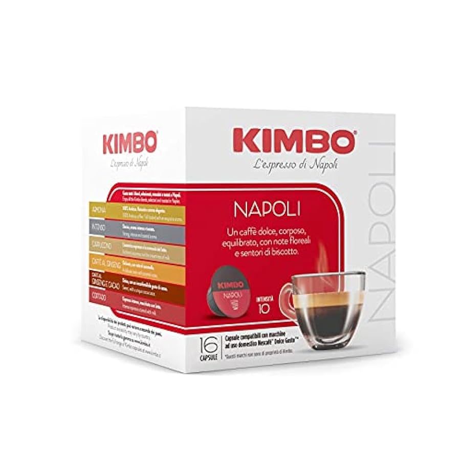 Kimbo Capsule di Caffè Napoli, Compatibile con Nescafé 