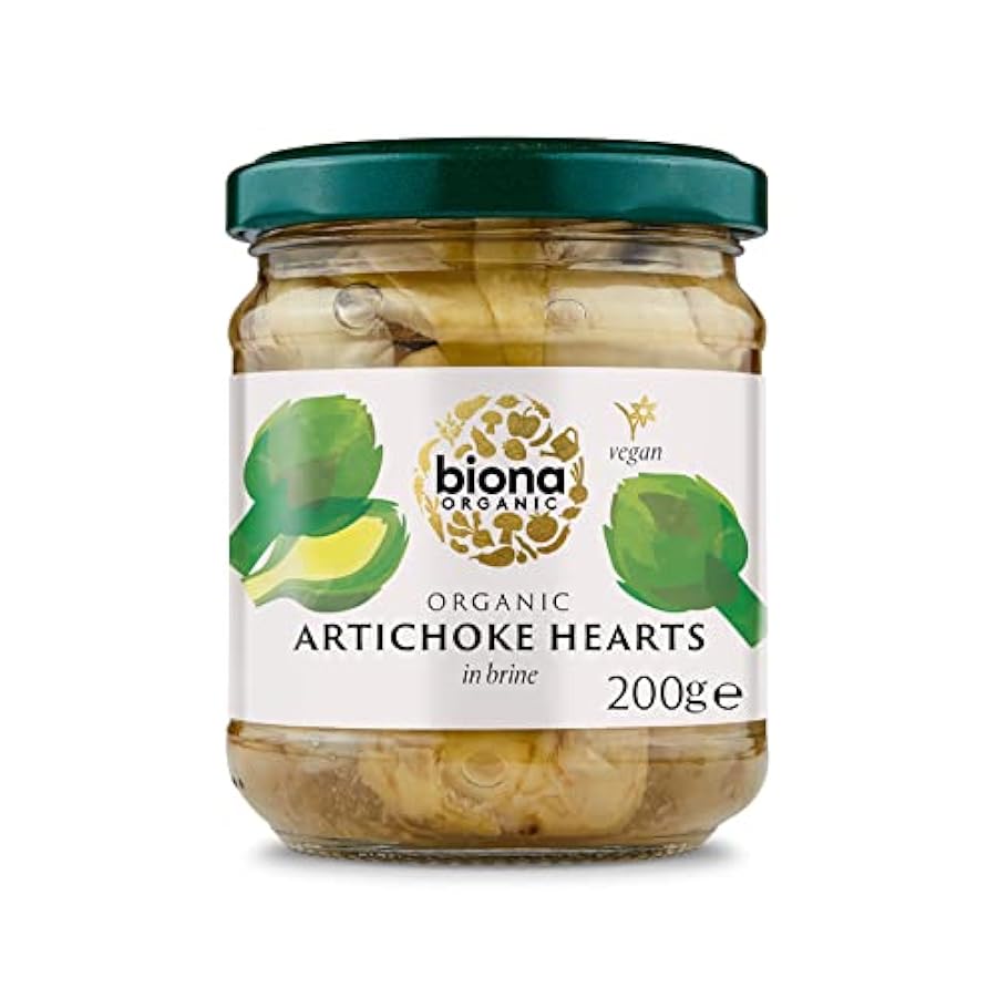 Biona Organic Jarred Artichoke Hearts 200 g (Pack of 3) 796002323