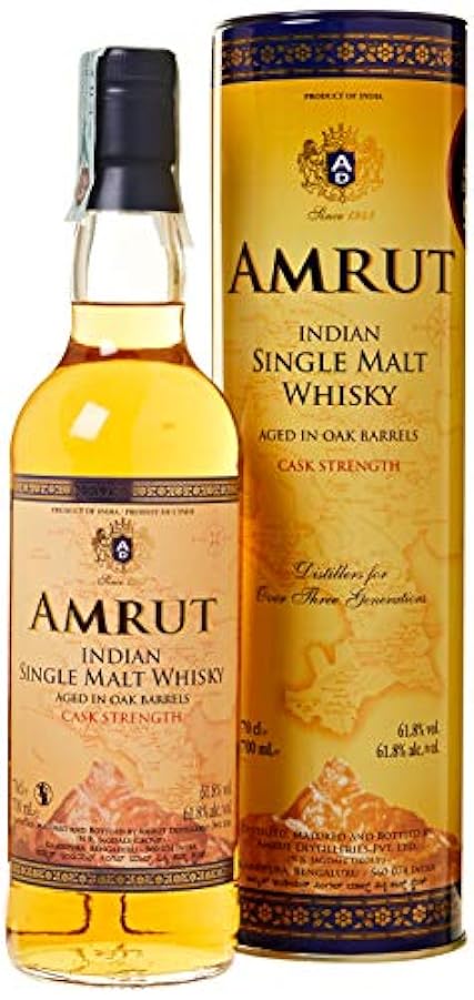 Amrut Indian Single Malt Whisky CASK STRENGTH 61,8% Vol