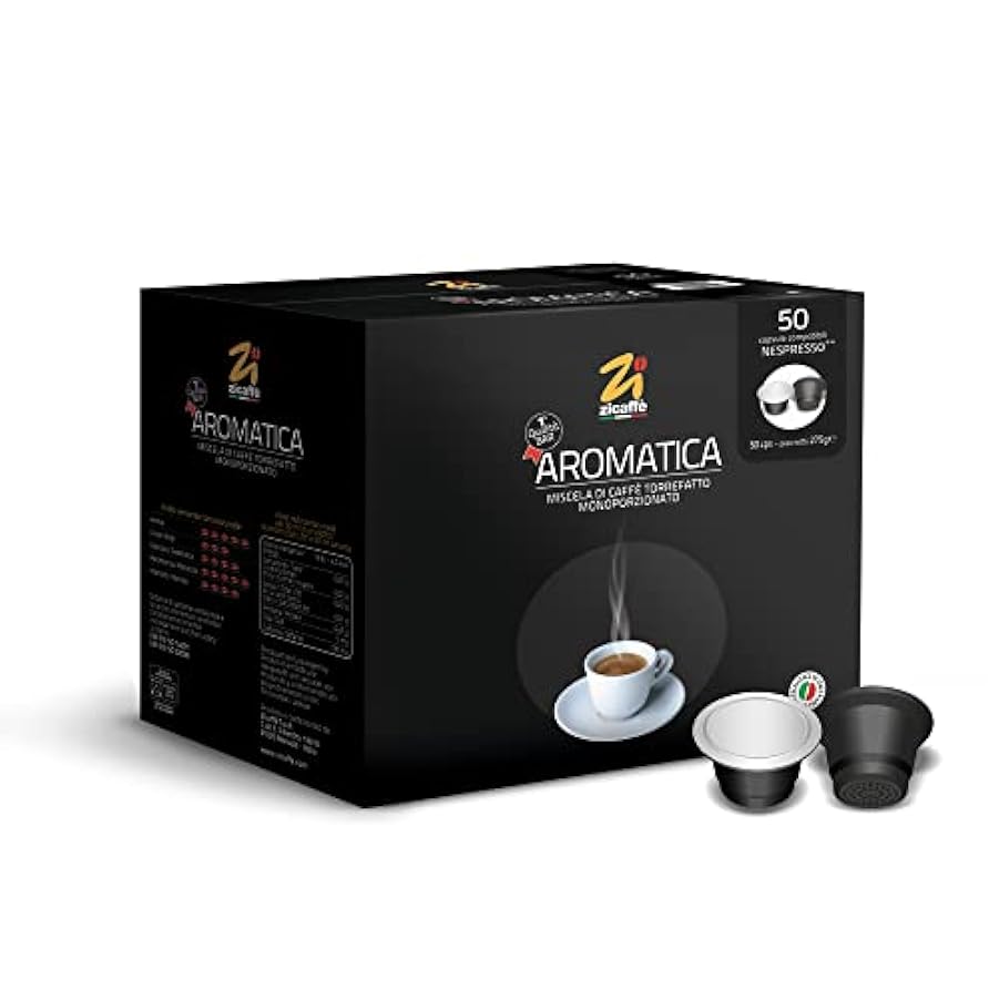 Zicaffè - Capsule Compatibili Nespresso Aromatica - 200pz | Capsule Compatibili Nespresso | Capsule Caffè | Capsule Create In Prevalenza Con Caffè Arabica Unite Alle Migliori Qualità Robusta 480452657