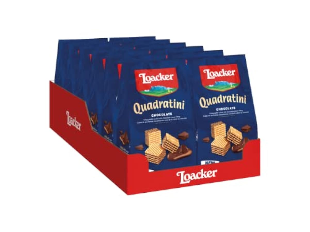 Loacker - Quadratini Chocolate - Cubetti da Mangiare in