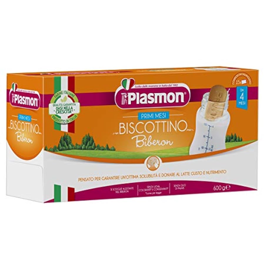 Plasmon il Biscottino Biberon 600g 8 Box senza uova, si scioglie all´istante nel biberon 270446231