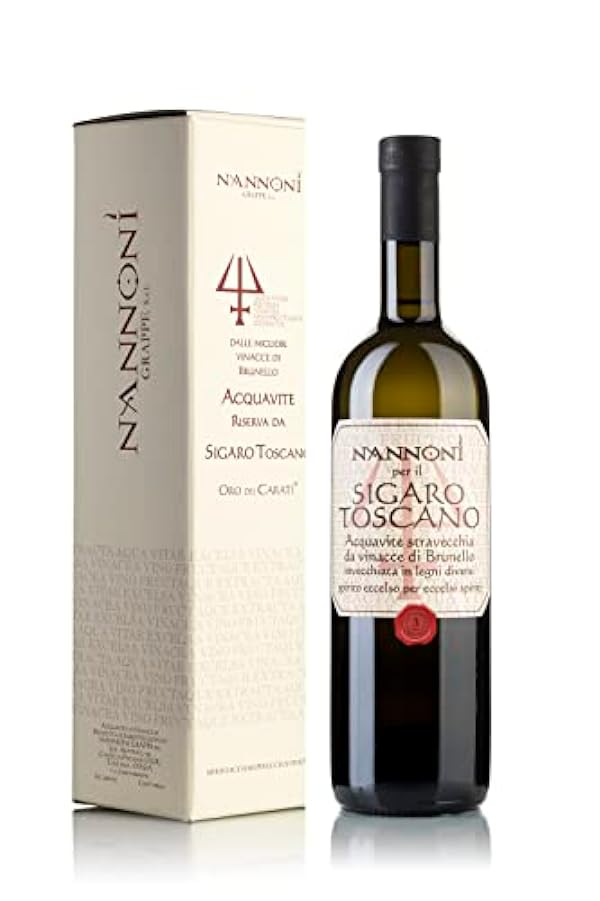 Nannoni Acquavite da Vinacce di Brunello Riserva Sigaro Toscano, 700ml 870948729