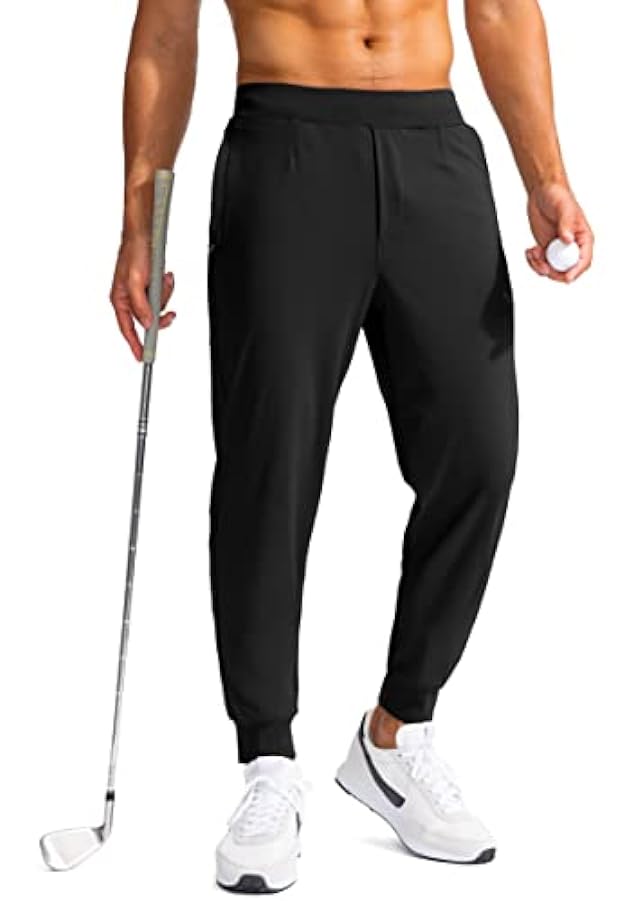 G Gradual Pantaloni da jogging da golf da uomo con tasche con cerniera Pantaloni della tuta elasticizzati Slim Fit Pantaloni da pista Joggers per gli uomini di lavoro in esecuzione 854796228
