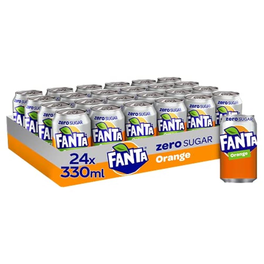 Fanta Zero arancione bibita analcolica can 330 ml (24 l