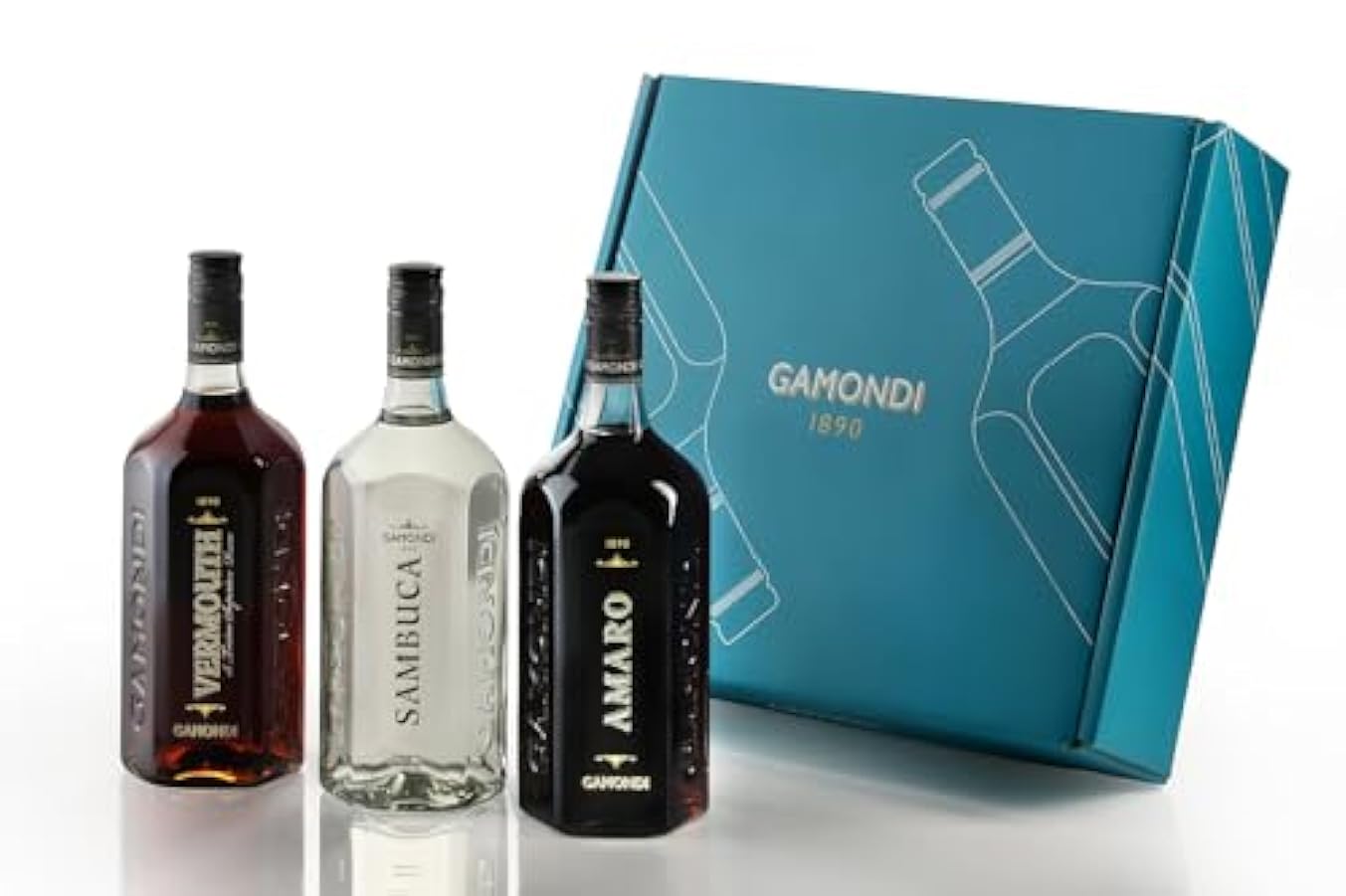 Gamondi Confezione Veermouth/Sambuca/Amaro giftset, reg
