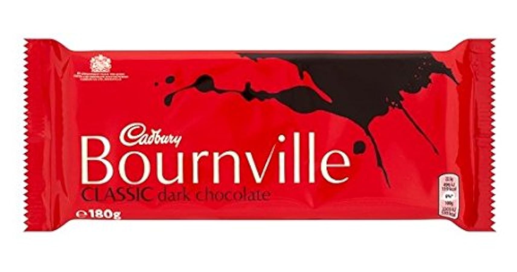 Cadbury Bournville - Tavoletta di cioccolato fondente, 