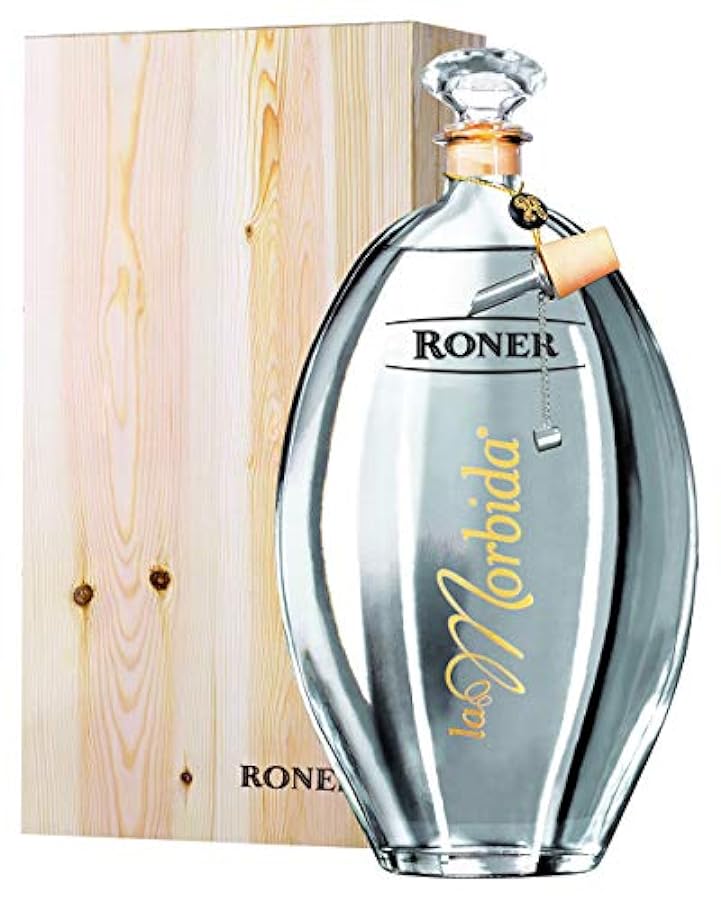 Roner La Morbida in Cassetta Legno (1x 1,5l) - Grappa di Moscato & Chardonnay Distilleria Artigianale Alto Adige Südtirol piu premiata d´Italia - 1500 ml 276480370