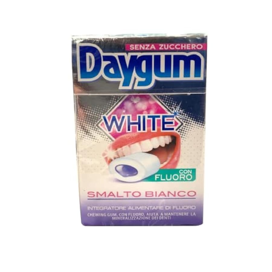 Gomme Da Masticare Daygum White Smalto Bianco Senza Zucchero 20 Astucci 30g 772490632