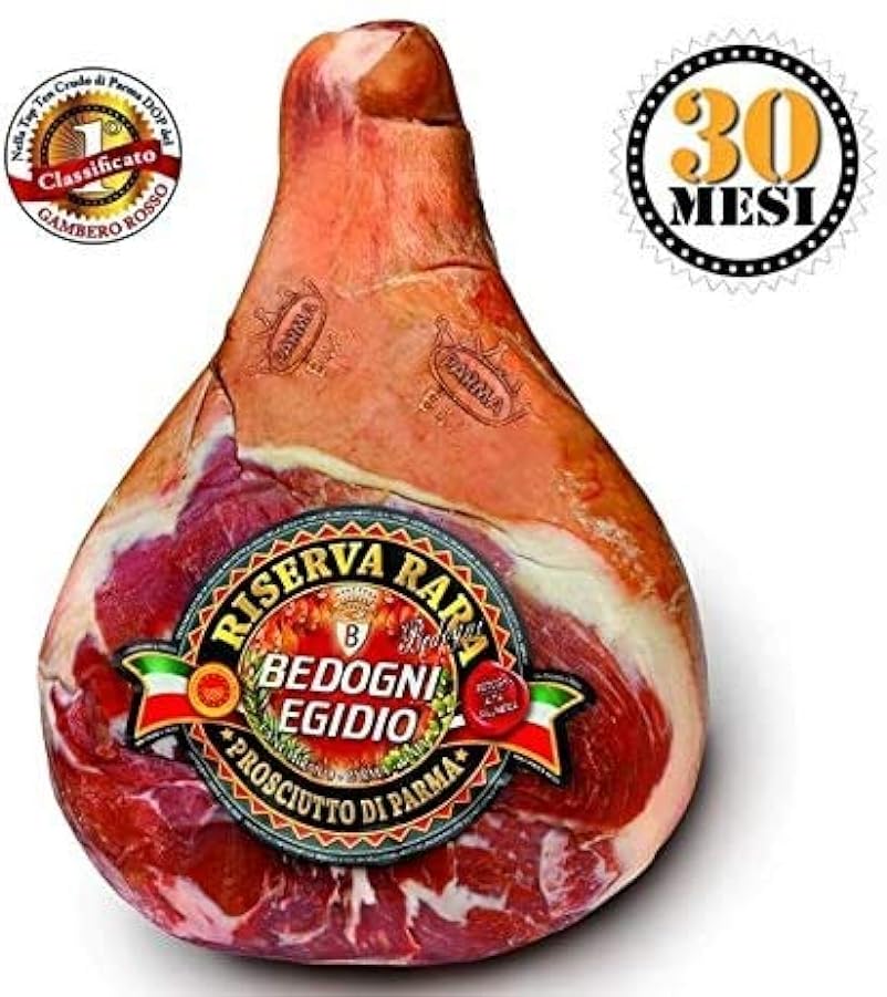 Prosciutto di Parma Dop 30 MESI (Bedogni) - Premio Gambero Rosso - 7,7 kg, intero, disossato, sottovuoto 227639014