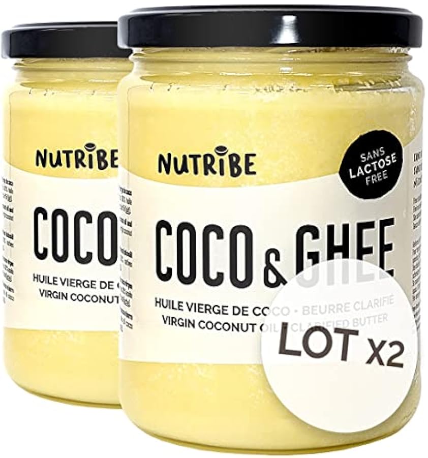 Coco & Ghee 2x460g - Olio vergine di cocco e ghee - cuc