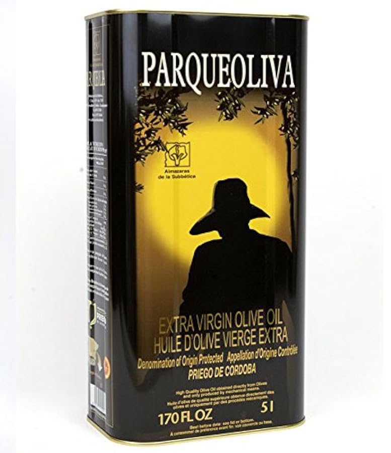 PARQUEOLIVA - Olio extravergine di oliva spagnolo (varietà Hojiblanca e Picudo) - Lattina di metallo da 5 litri 825566766