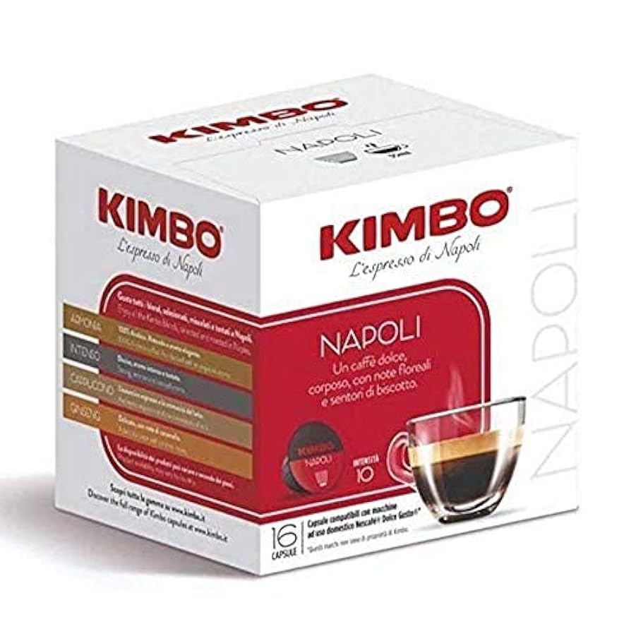 128 Capsule Caffè Kimbo Miscela Napoli Compatibili Dolce Gusto 827678435