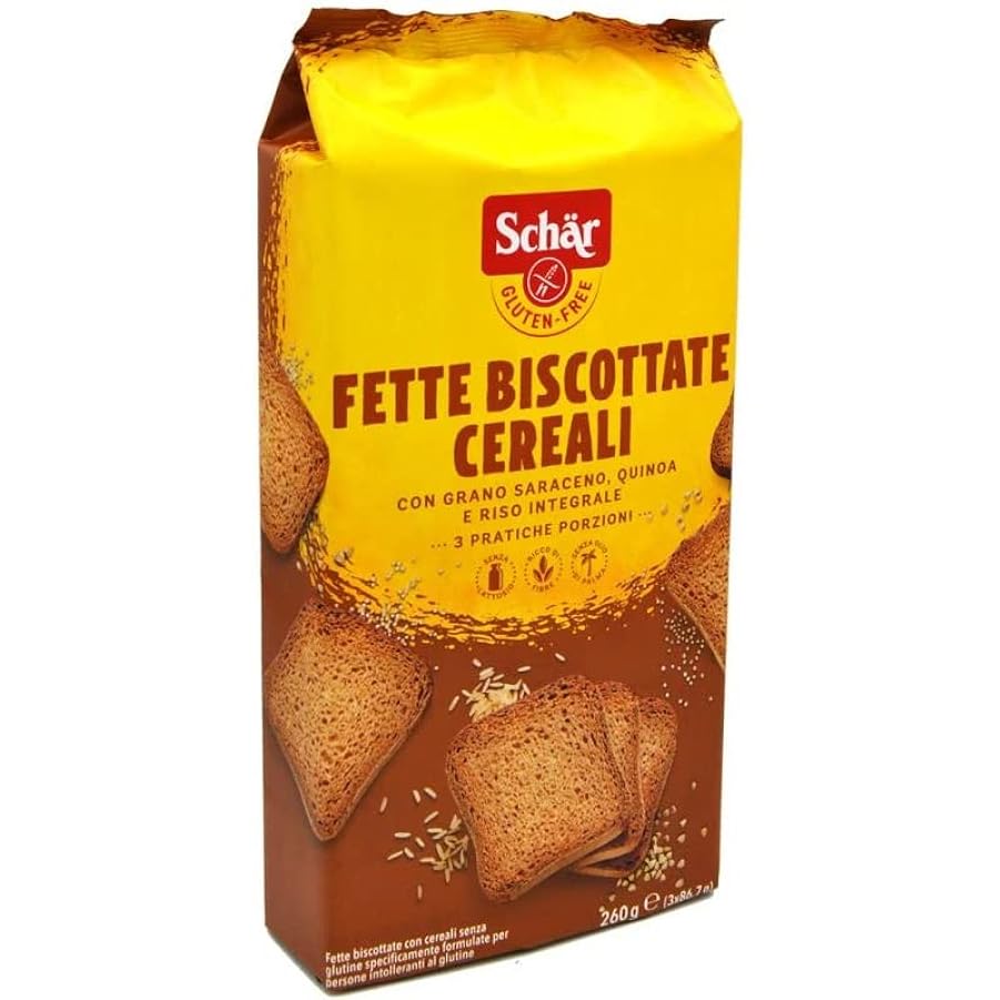 Schär - Fette Biscottate Cereali senza glutine - 260 g (6 Confezioni) 9815593