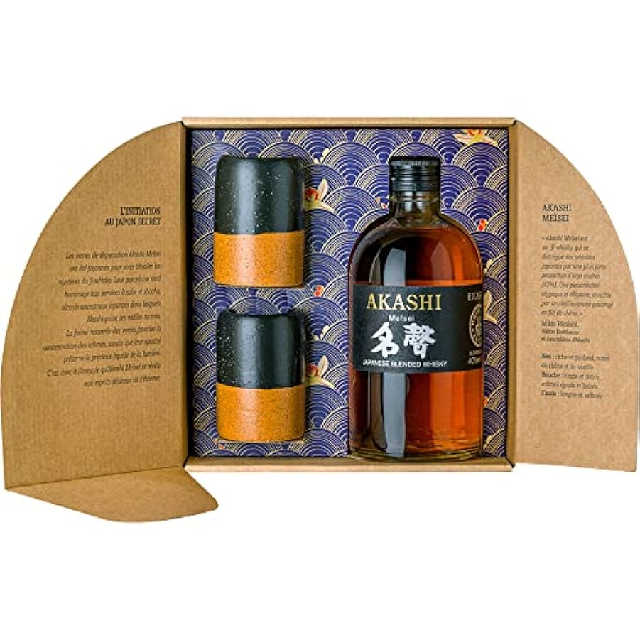 Akashi Whisky Meisei Special Pack con 2 Bicchieri