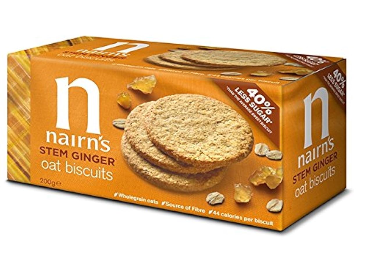 Confezione da 10 biscotti senza grano allo zenzero | NAIRN´S OATCAKES 264957801