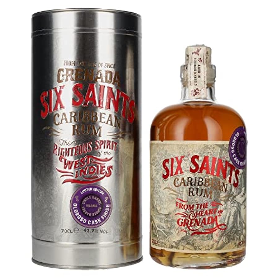 Six Saints Caribbean Rum OLOROSO Cask Finish Limited Ed