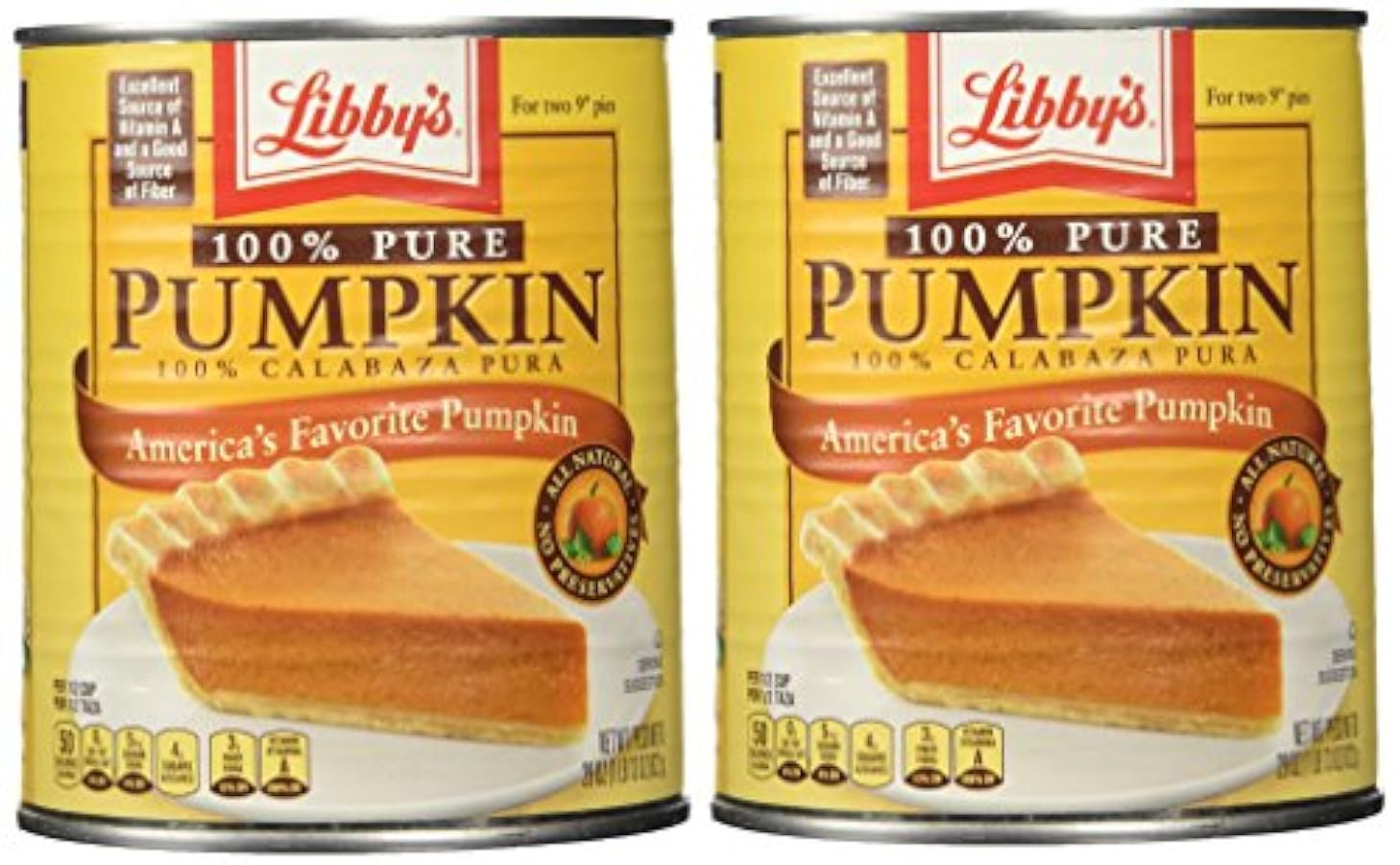 Libbys 100% Pure Pumpkin - 29 Oz (2 - Pack) 730986190