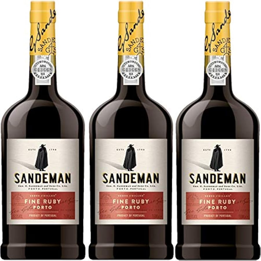 Porto Sandeman Fine Ruby | 3 Bottiglie 75cl | Vino Ross