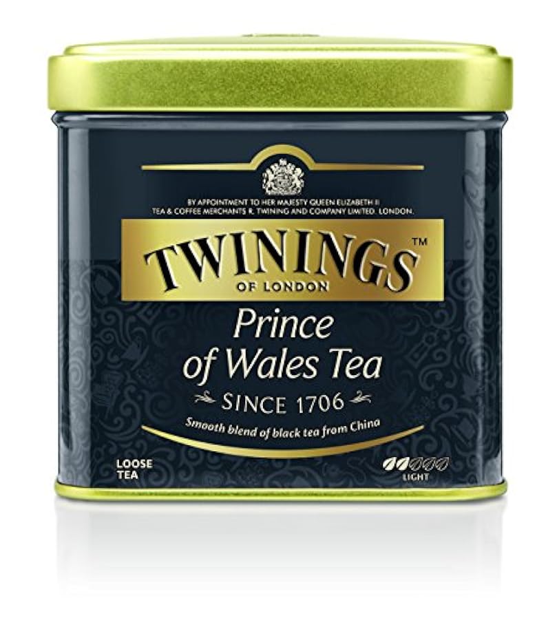 Twinings Prince of Wales Tee Soft Black Tee Barattolo d