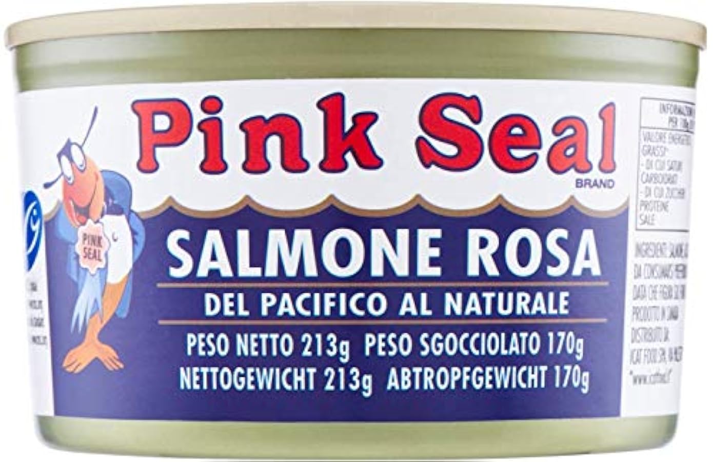 Pink Seal - Salmone Rosa del Pacifico al Naturale 213g - 6 Pezzi 193941367