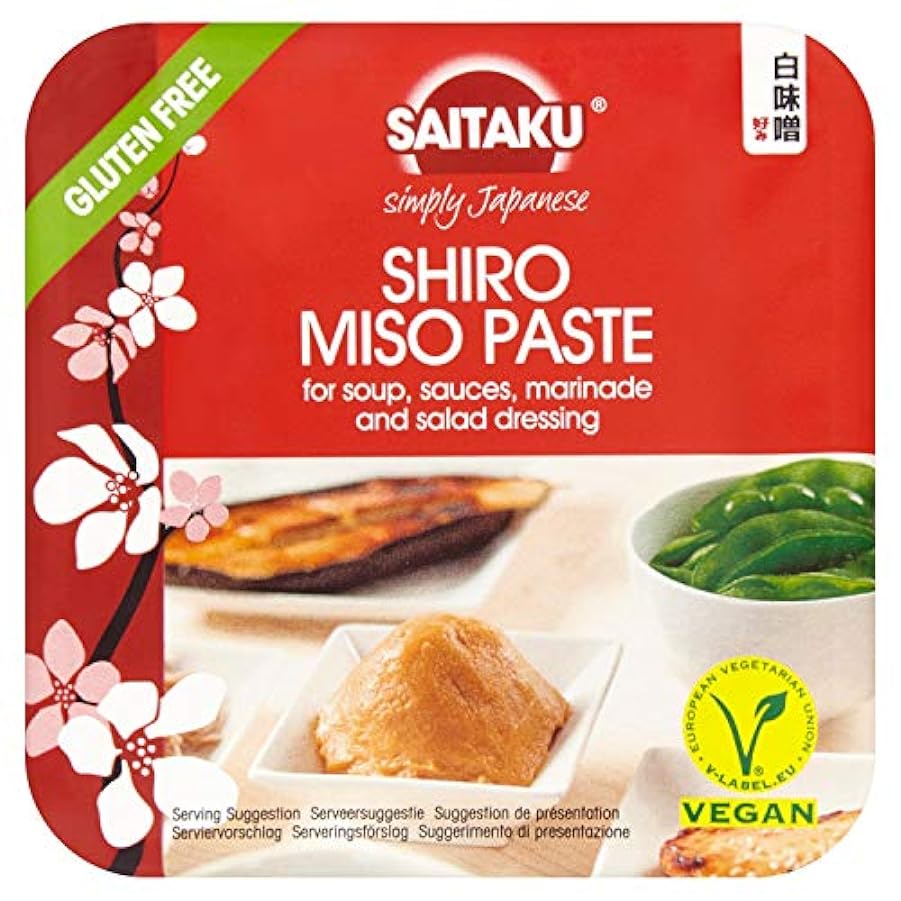 Saitaku Shiro, pasta di miso bianca 300 gr. piatti giapponesi Miso zuppa (confezione da 8) 531389741
