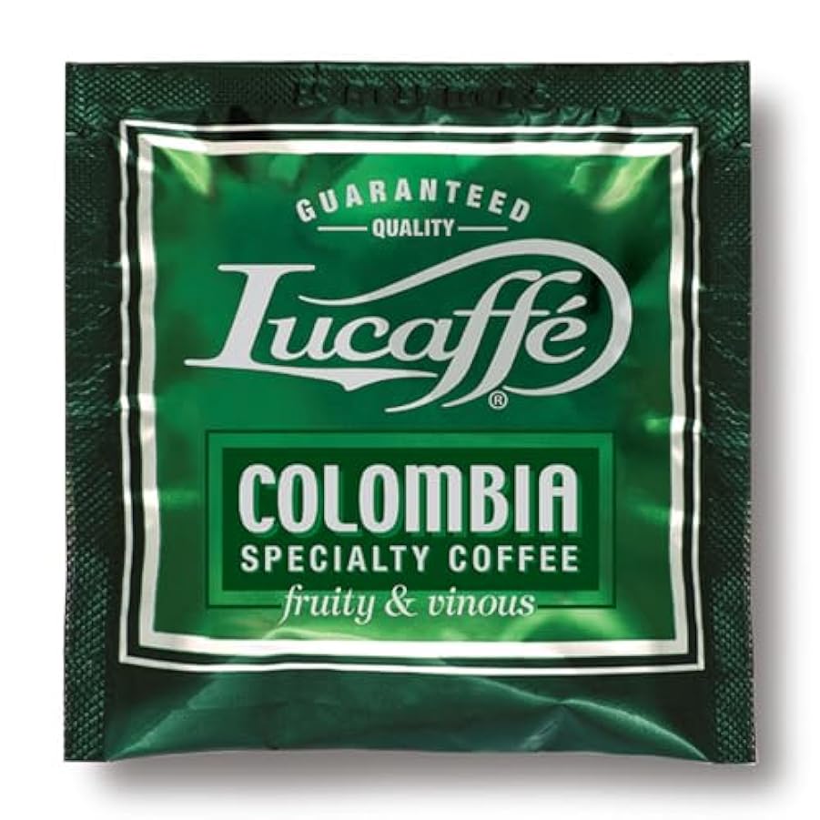 LUCAFFE´ Colombia Cialde confezione da 150 pezzi, cialde in carta compostabili E.S.E, cialde 100% caffé Arabica, gusto tostato, aroma cioccolato, corpo medio, profumo intenso 890646367