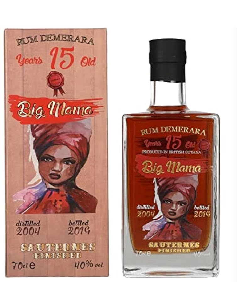 Big Mama 15 Years Old Rum Demerara Sauternes Finished 40% Vol. 0,7l in Giftbox 789319385