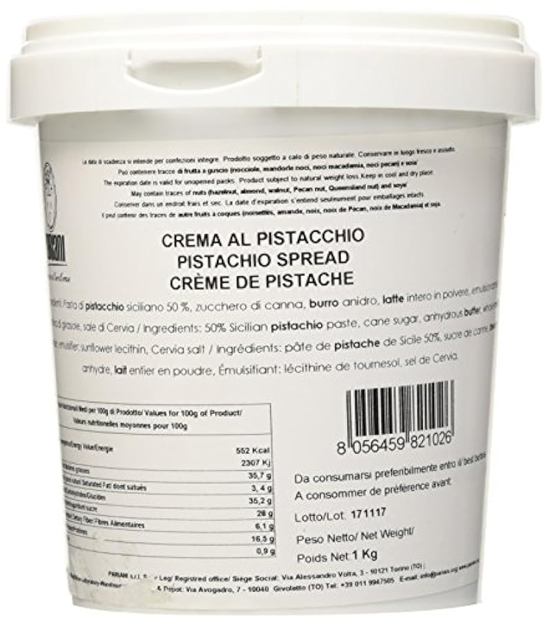 PARIANI, Crema Spalmabile al Pistacchio Siciliano - 1000 g 340294143