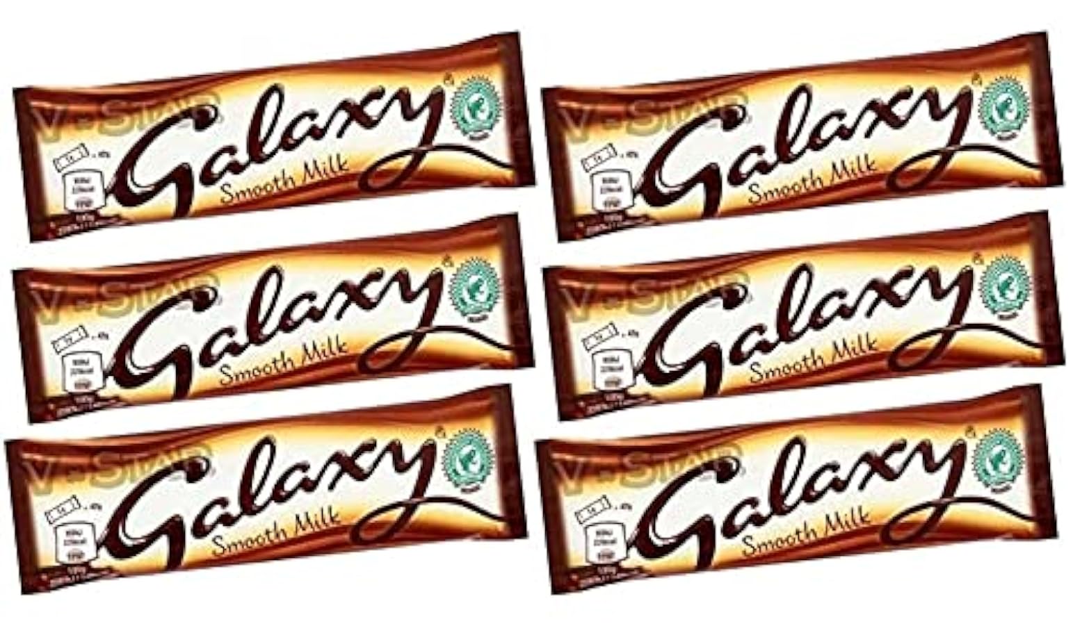 FULL BOX OF GALAXY STANDARD CHOCOLATE BARS (GALAXY SMOOTH MILK (24 x 42g)) 690105533