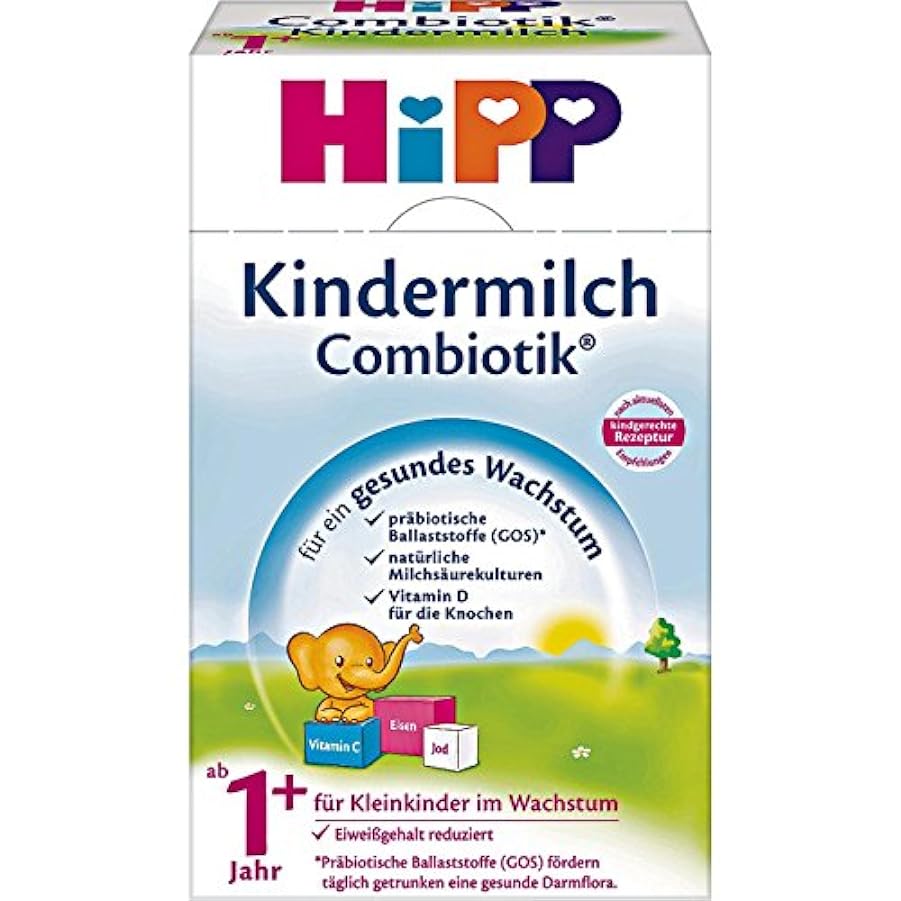 Hipp Kindermilch Bio Combiotik - dal 1 ° anno, confezione da 5 (5 x 600g) 162041854