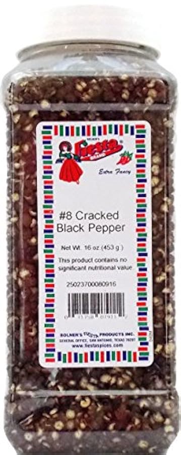 Bolner´s Fiesta Extra Fancy #8 Cracked Black Pepper, 16 Oz. 177866334