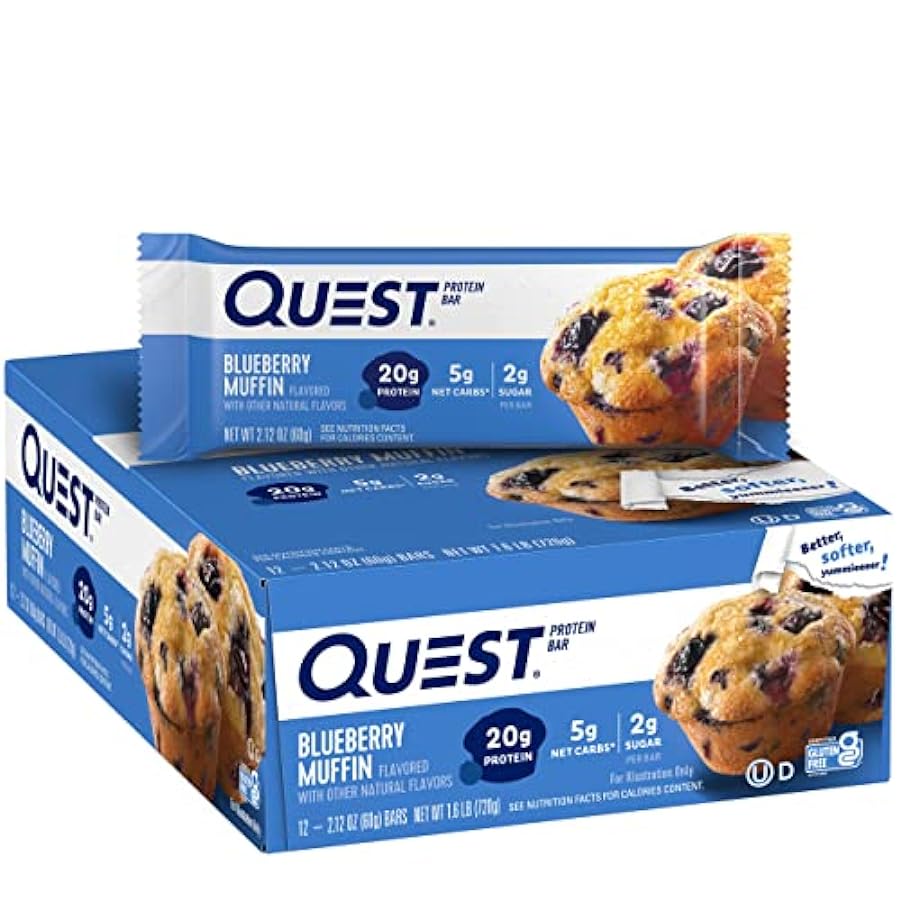 Quest Nutrition - Quest Bar barretta proteica Blueberry Muffin - 12 bar 24263200