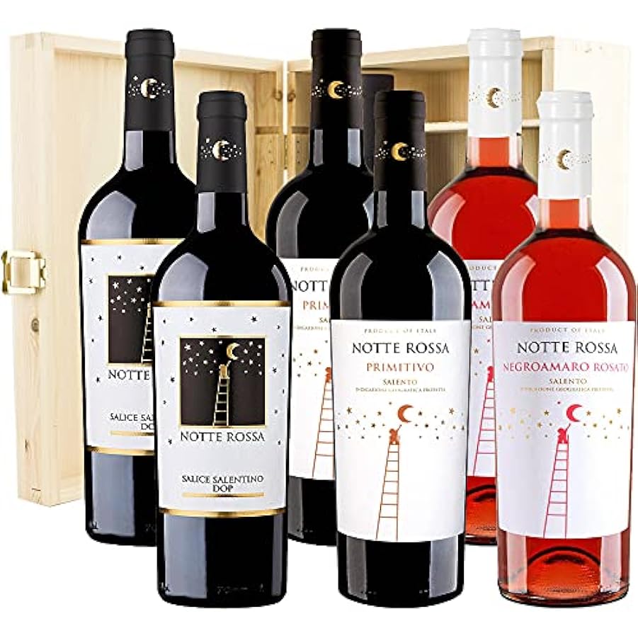 Confezione Regalo Vino Rosso | Notte Rossa | 6 Bottigli