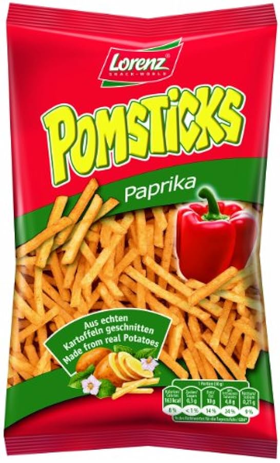 Pomsticks Paprika 100 g (Pack of 20) 947393672