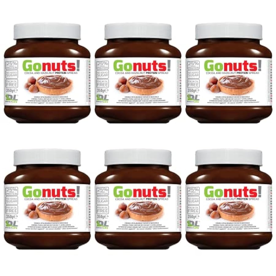 Anderson Go Nuts Crema Proteica Spalmabile di Cacao e nocciole - 6 x 350 gr 568616156