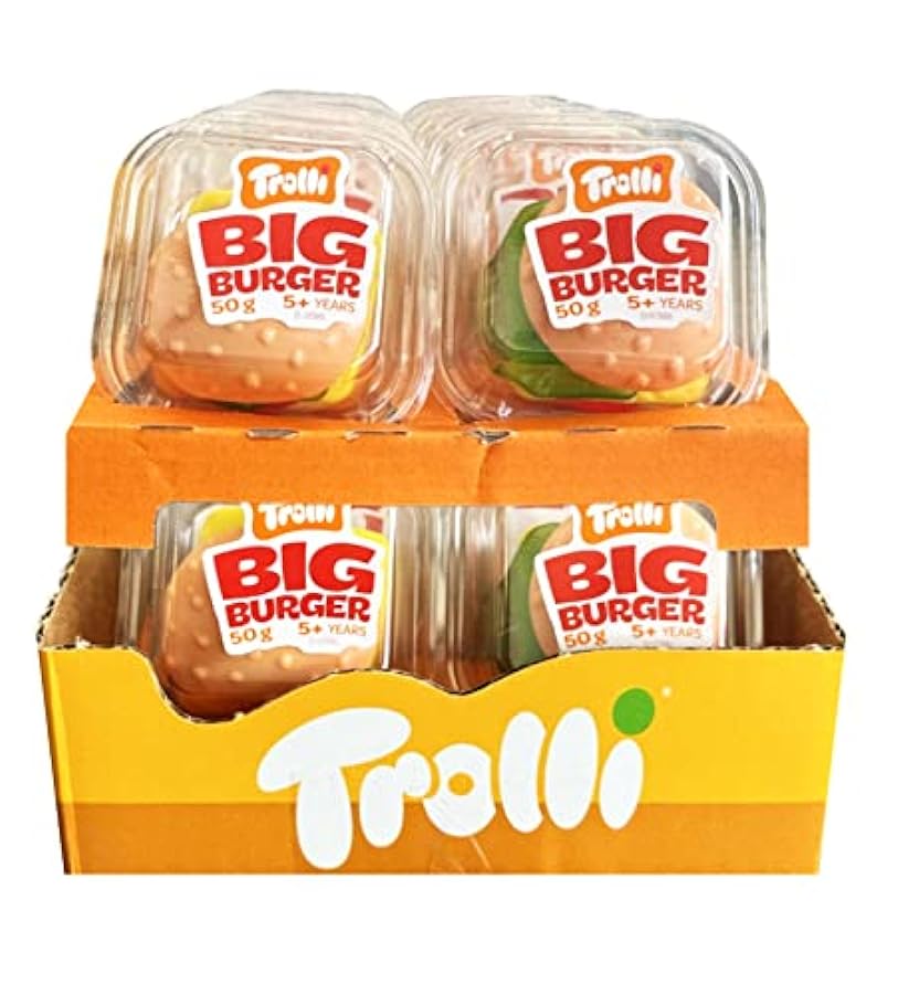 Trolli Mega Burger Candy 50gm x 24 759639885