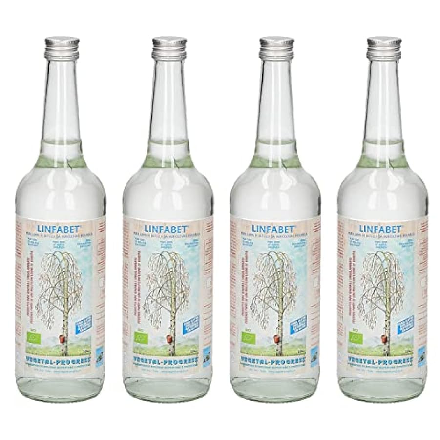 Vegetal Progress - Linfabet - Linfa di Betulla - 4 bottiglie da 700 ml (3+1 gratuita) 330396383