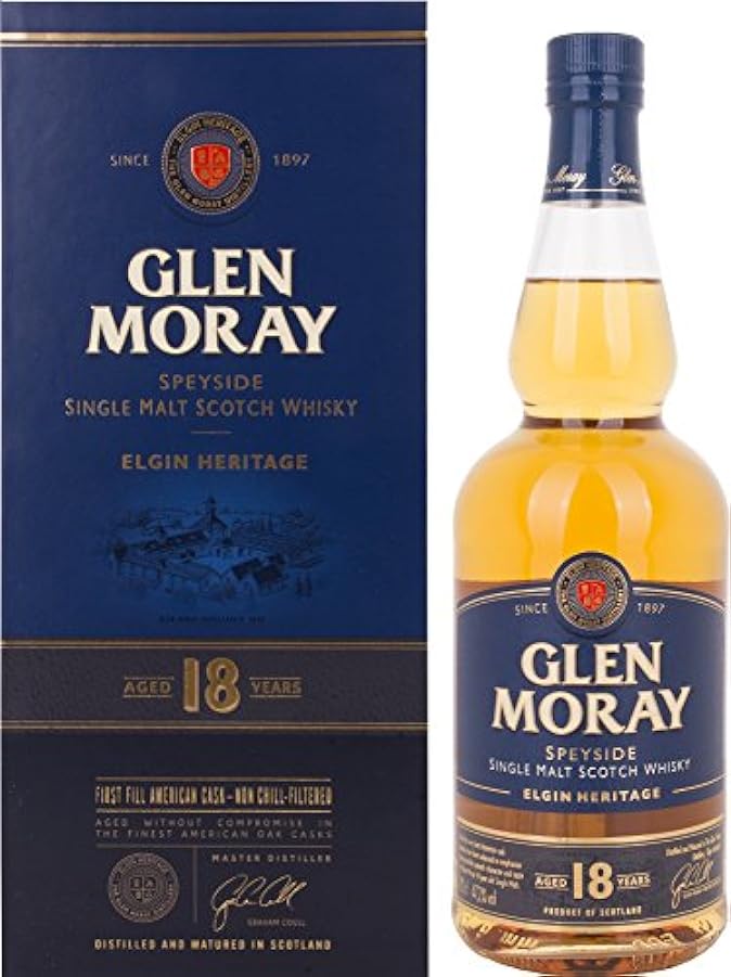 Glen Moray Elgin Heritage Speyside Scotch di Malto Sing