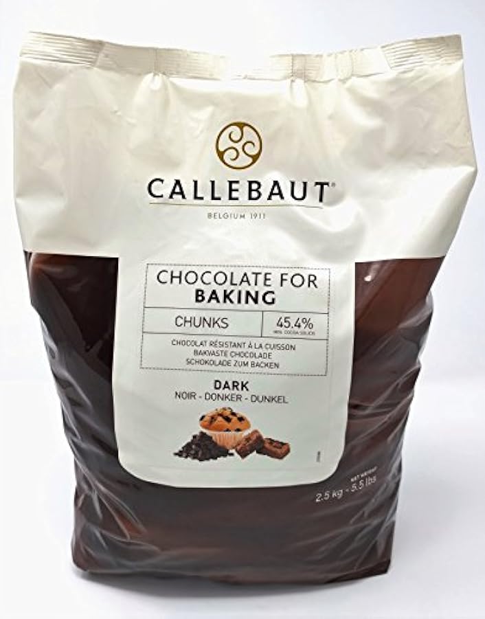 Callebaut - Pezzetti di Cioccolato Fondente per la Cottura al Forno 2,5kg 678420383