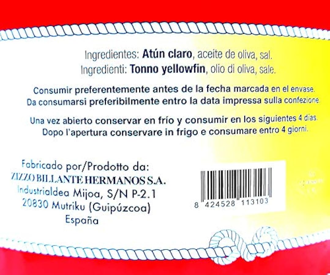 Tonno Spagnolo in Olio di Oliva 4kg - COSTA VASCA - [1 latta] 542722836