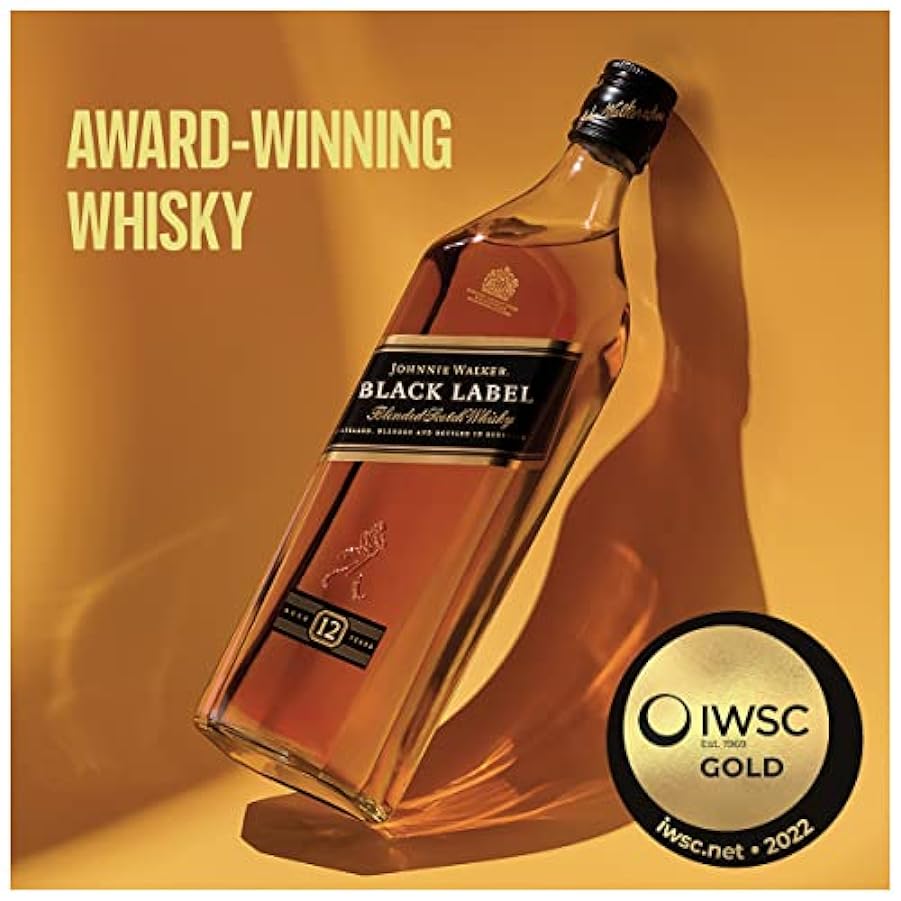 Johnnie Walker Black Label 12 Anni Blended Scotch Whisky, 700ml & Talisker Skye Single Malt Scotch Whisky, 700 ml (La confezione può variare) 943431060