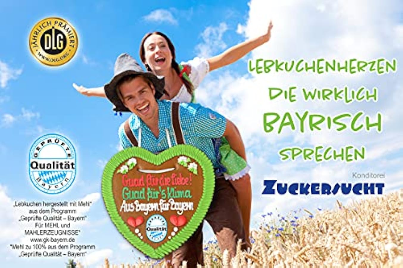 Oktoberfest, cuore di pan di zenzero, 10 cm, 40 g, originale cuore di pan di zenzero di Baviera, pasticceria, zucchero dipendenza (50 pezzi) 597883886