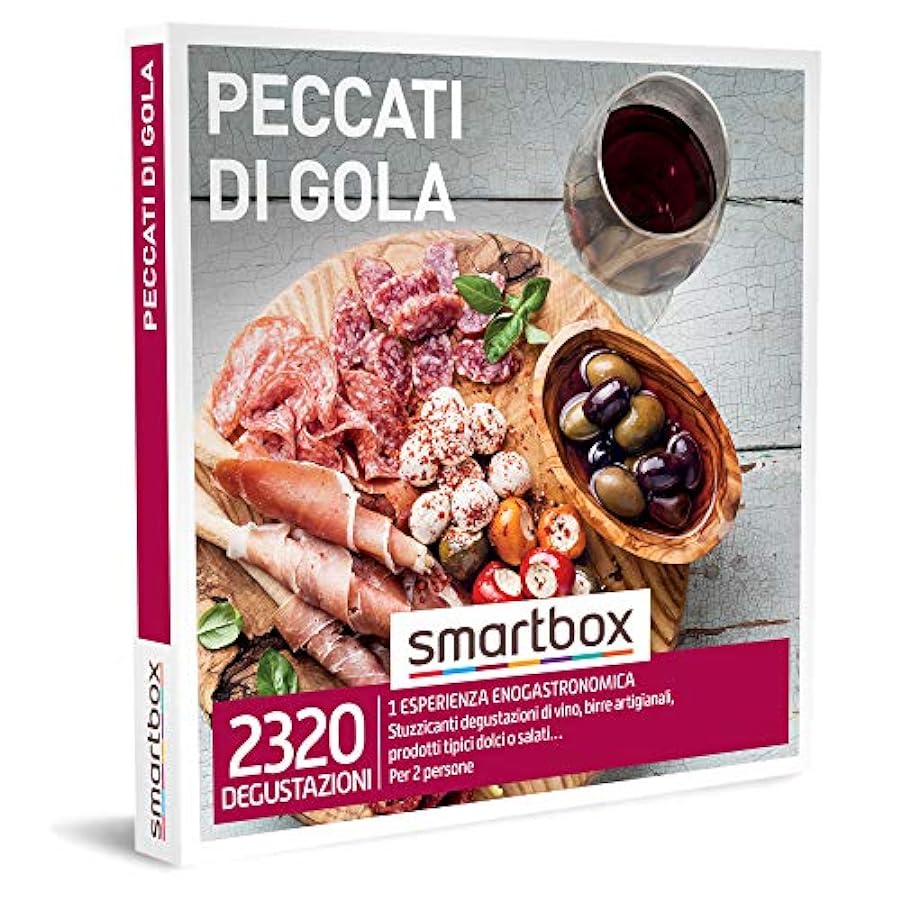 Smartbox - Cantine d´Italia - Cofanetto Regalo Coppia, 1 Degustazione di Vini per 2 Persone, Idee Regalo Originale 77465518