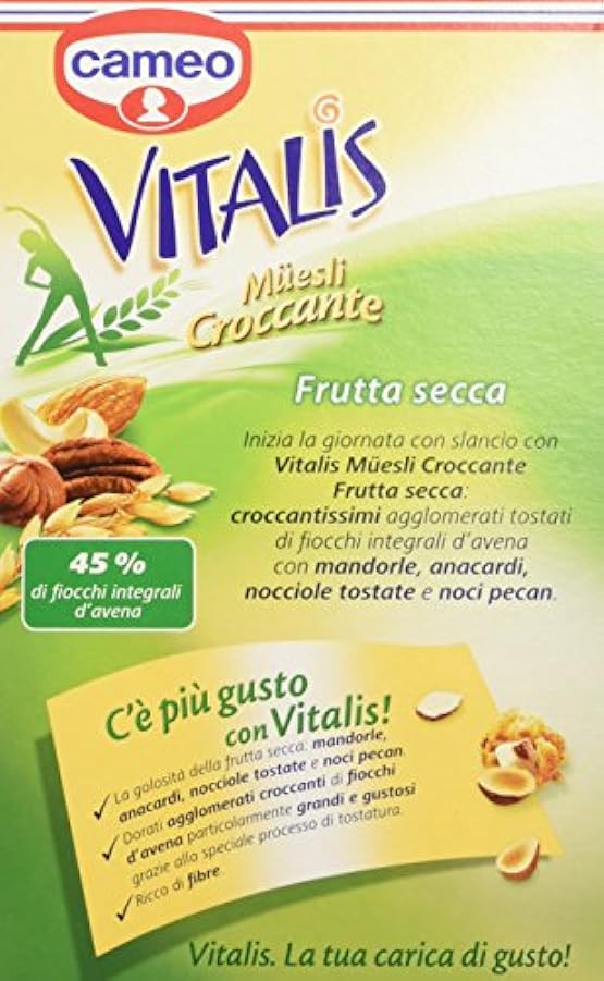 Vitalis muesli croccante frutta secca - 8 pezzi da 300 g [2400 g] 538977765